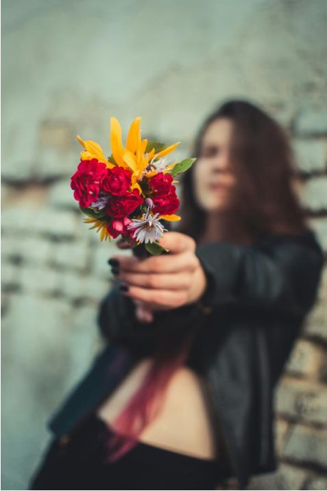 Wedding bouquet closeup